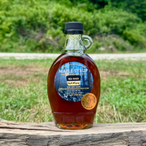 maple syrup grade a dark robust 8 oz glass bottle